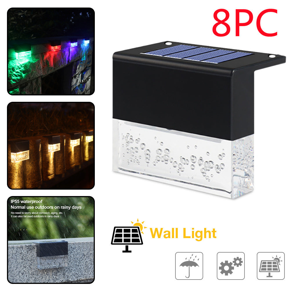Waterproof New RGB LED Solar Fence Light
