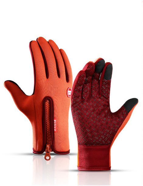 Thermal Sports Gloves – Fleece-Lined, Waterproof & Touch-Enabled