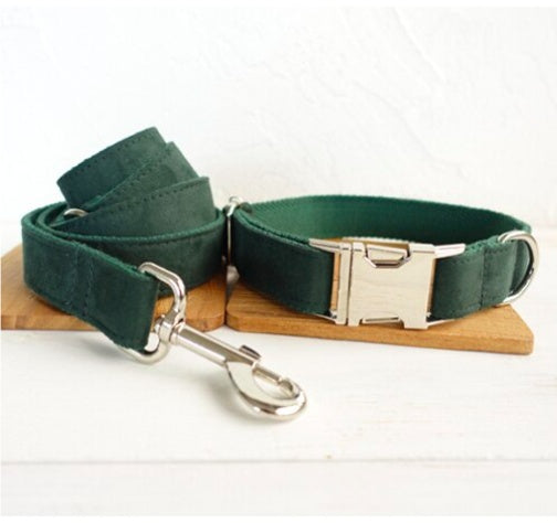 Stylish Pet Collar & Bow Tie With Leash