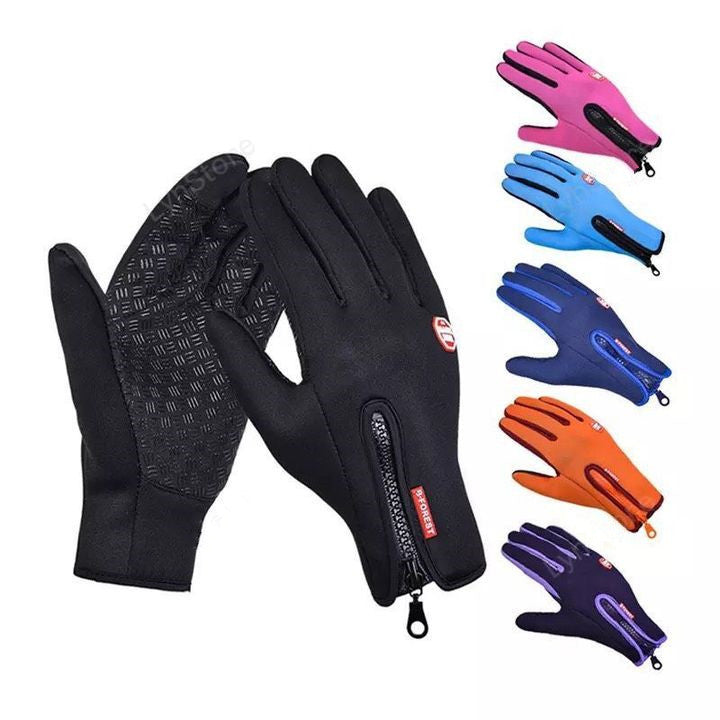 Thermal Sports Gloves – Fleece-Lined, Waterproof & Touch-Enabled