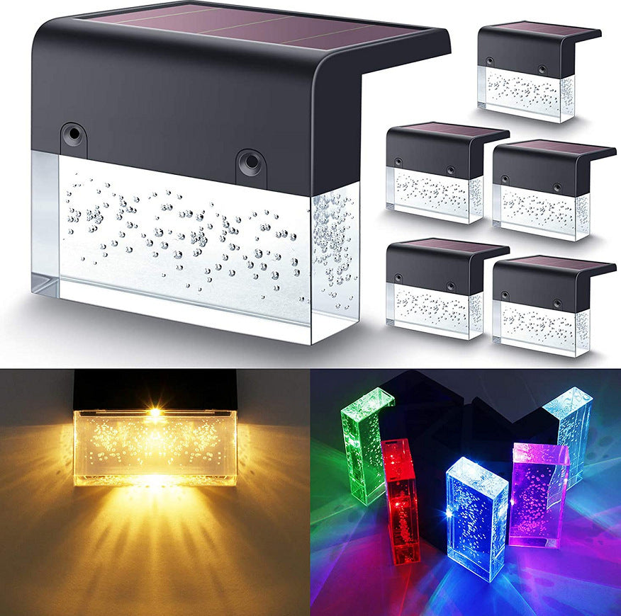 Waterproof New RGB LED Solar Fence Light