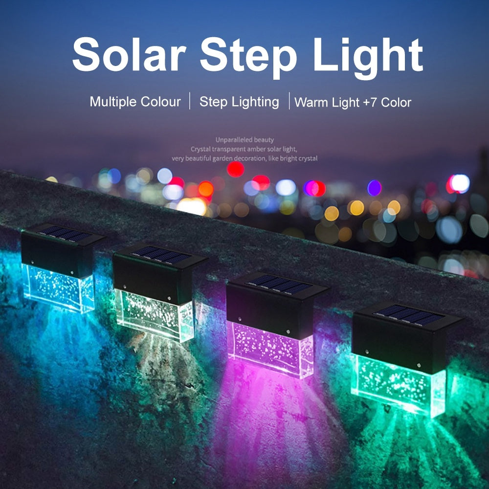 Waterproof New RGB LED Solar Fence Light
