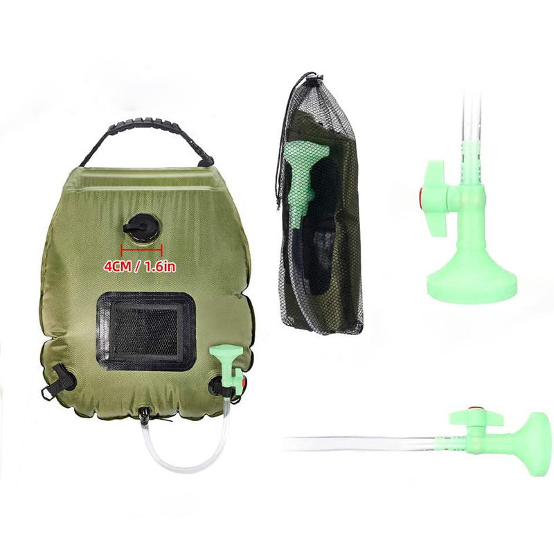 Solar-Powered Outdoor Bath Water Bag – 20L Portable Camping Shower