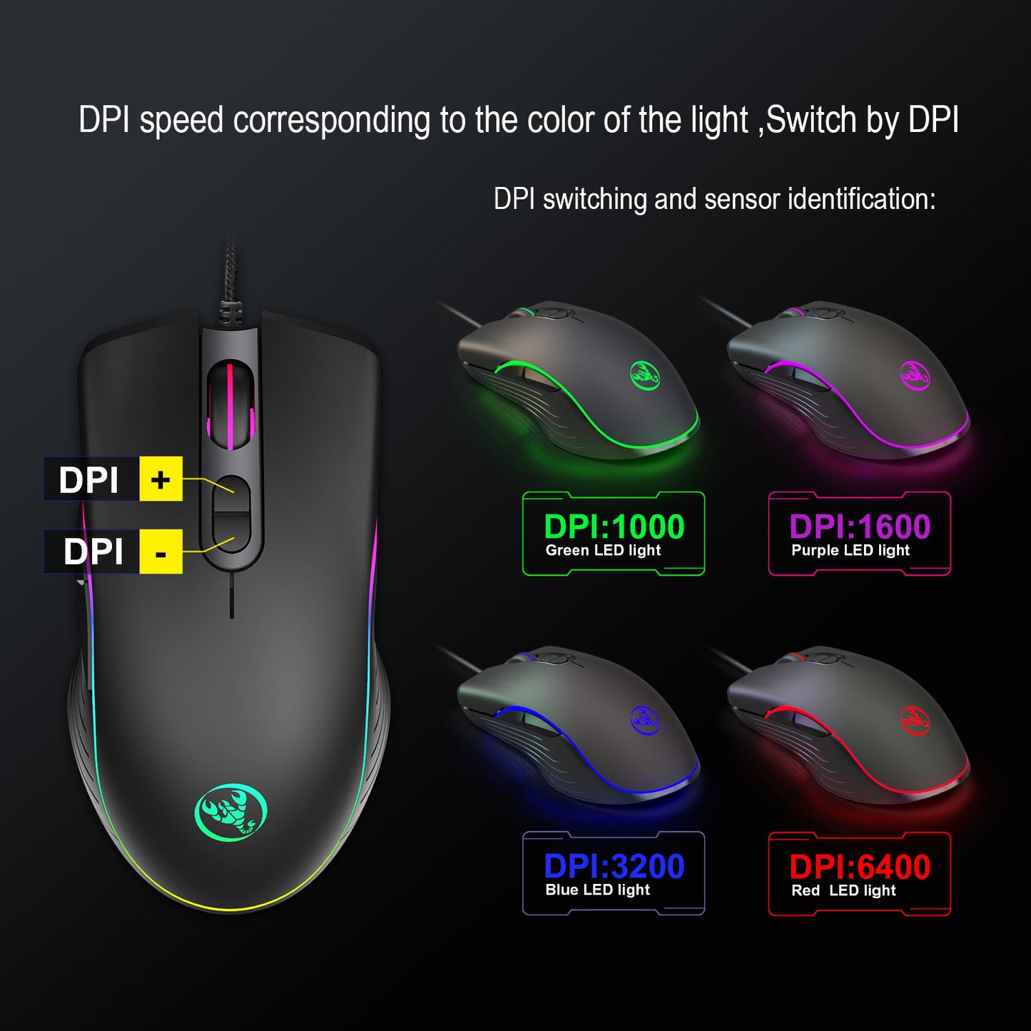 Neon Strike Wired Gaming Mouse