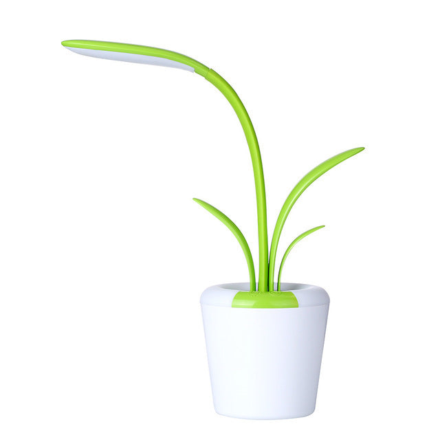 Modern Plant-Shaped LED Desk Lamp