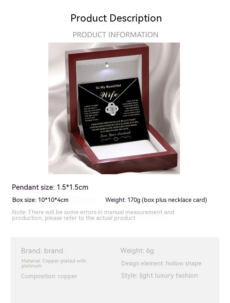 Eternal Star Silver Diamond Necklace