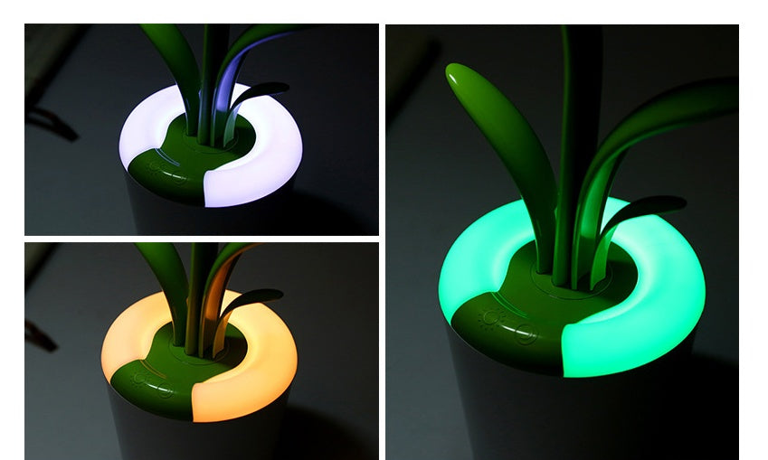 Modern Plant-Shaped LED Desk Lamp