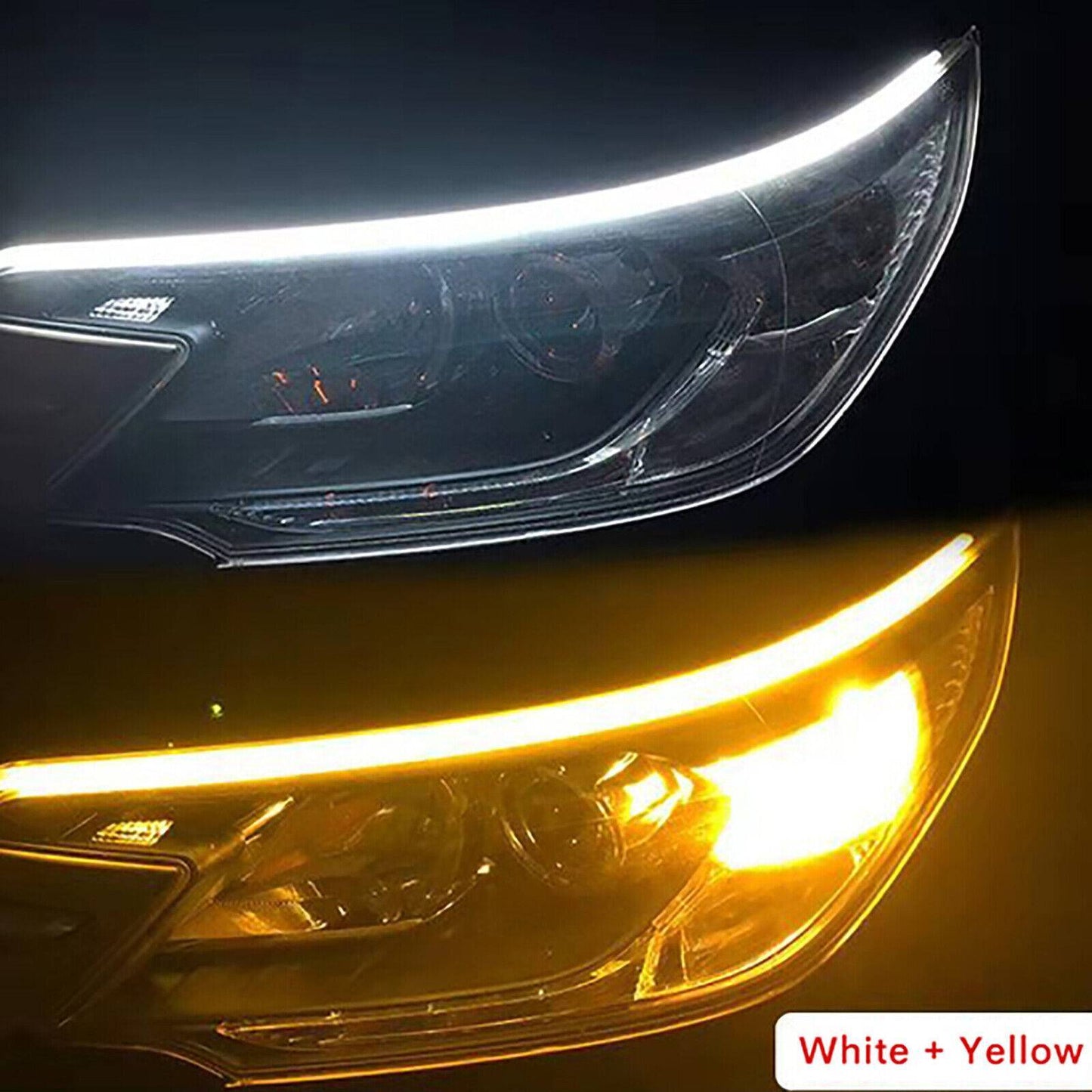 2x 60cm Dynamic LED Strip Turn Signal & Daytime Running Lights