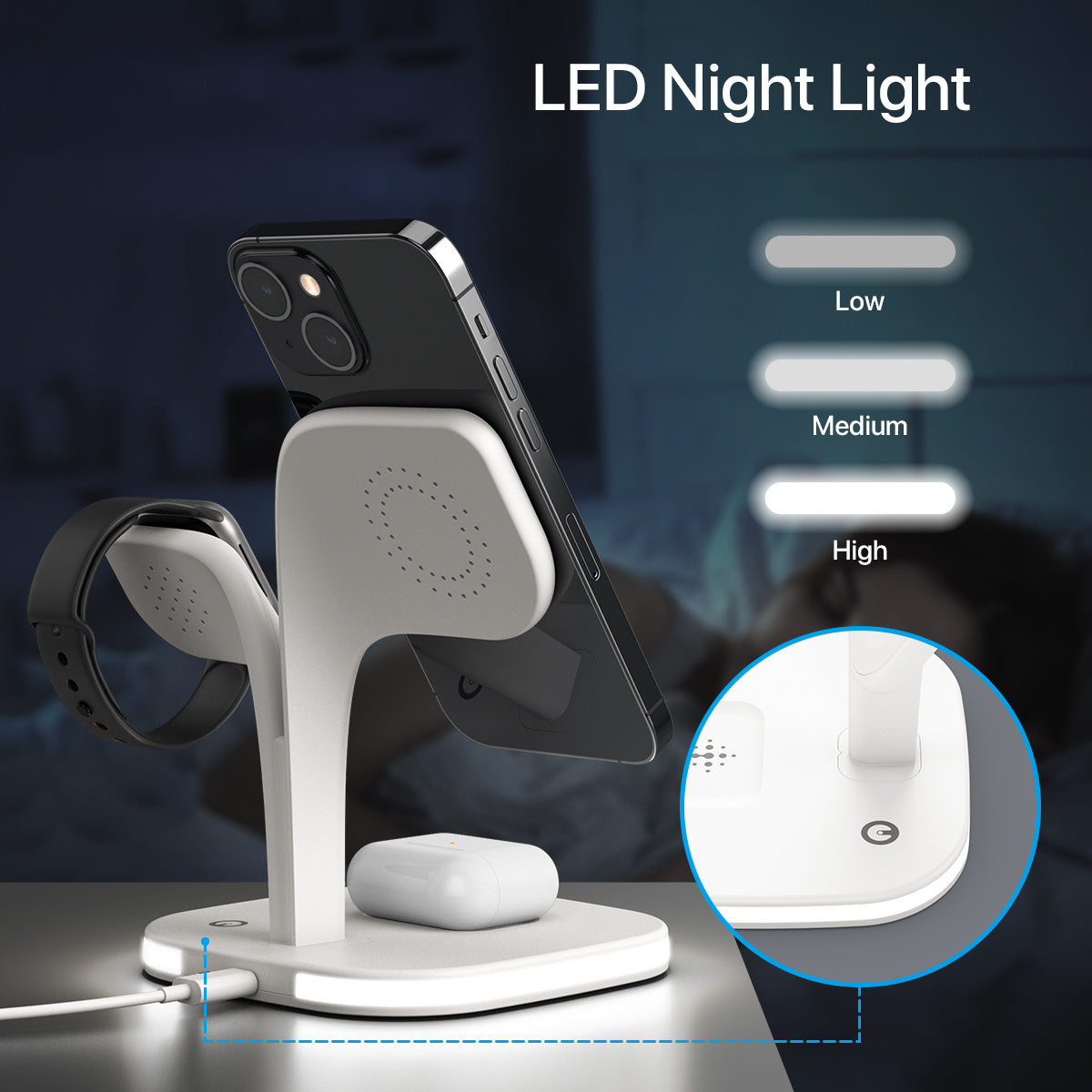 5-in-1 Magnetic Wireless Charging Station