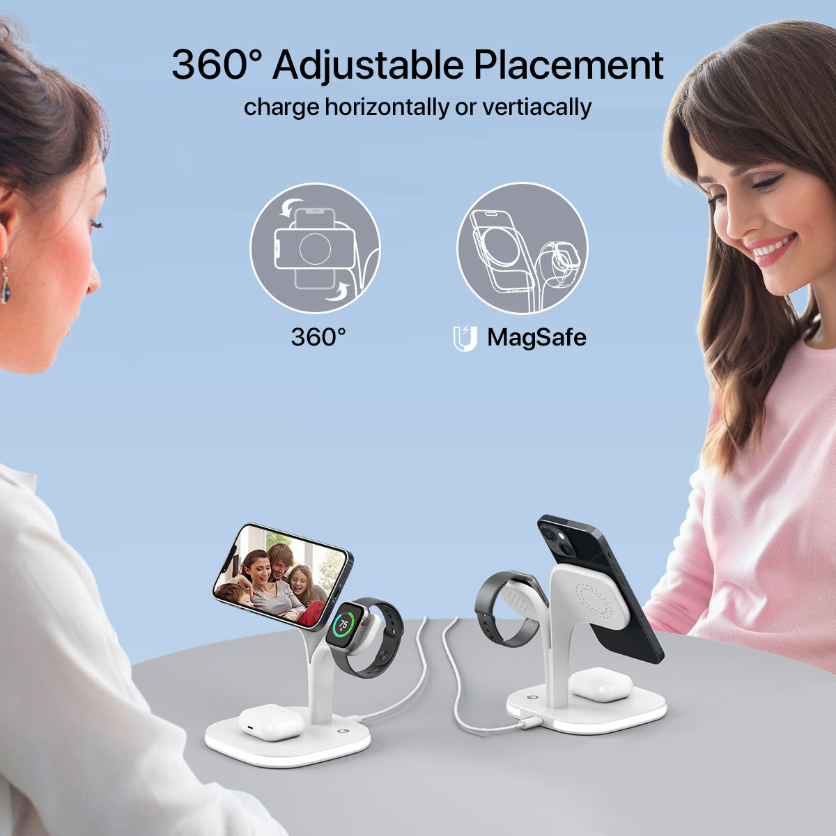 5-in-1 Magnetic Wireless Charging Station