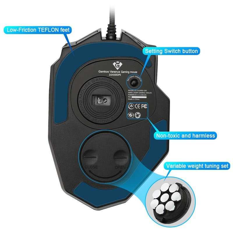 Customizable LED Gaming Mouse