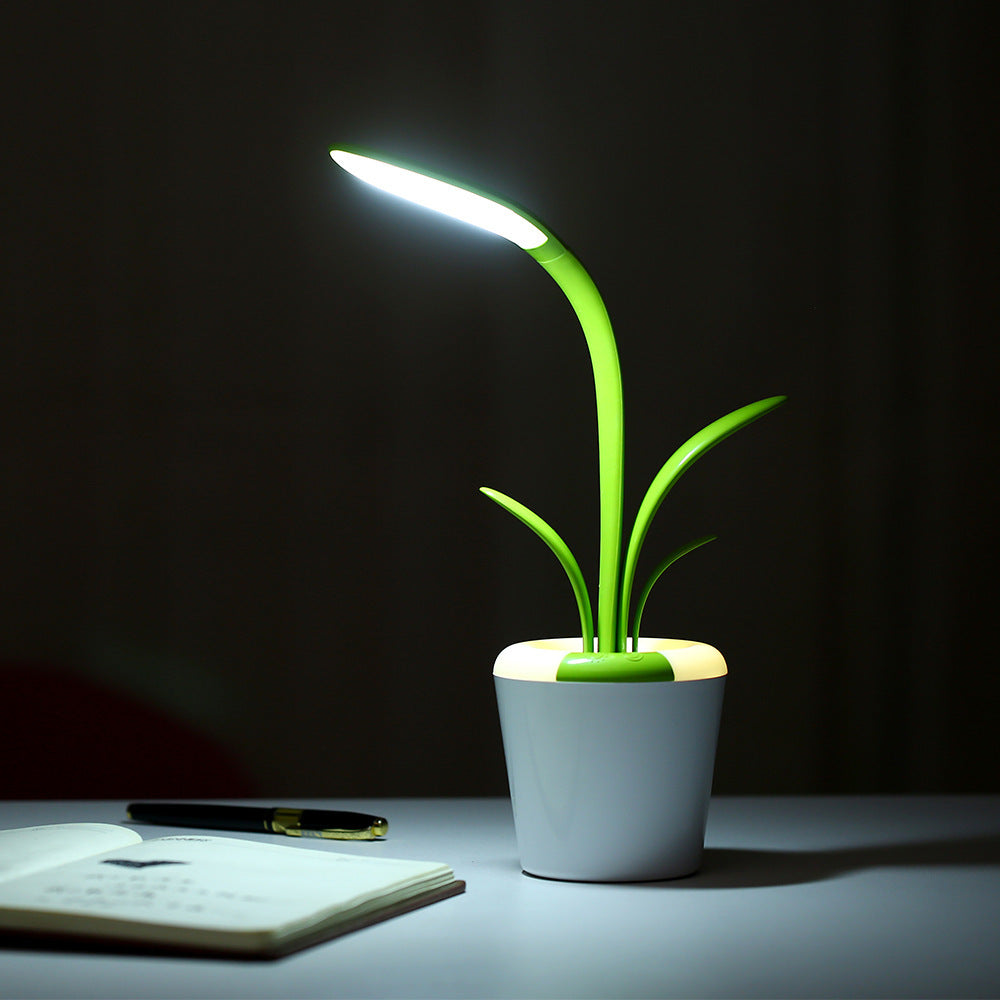 Modern Plant-Shaped LED Desk Lamp