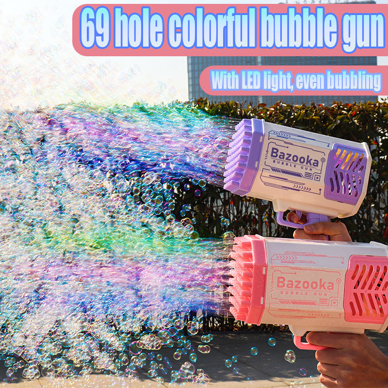 Rocket Bubble Blaster – 69-Hole Automatic Soap Bubble Machine