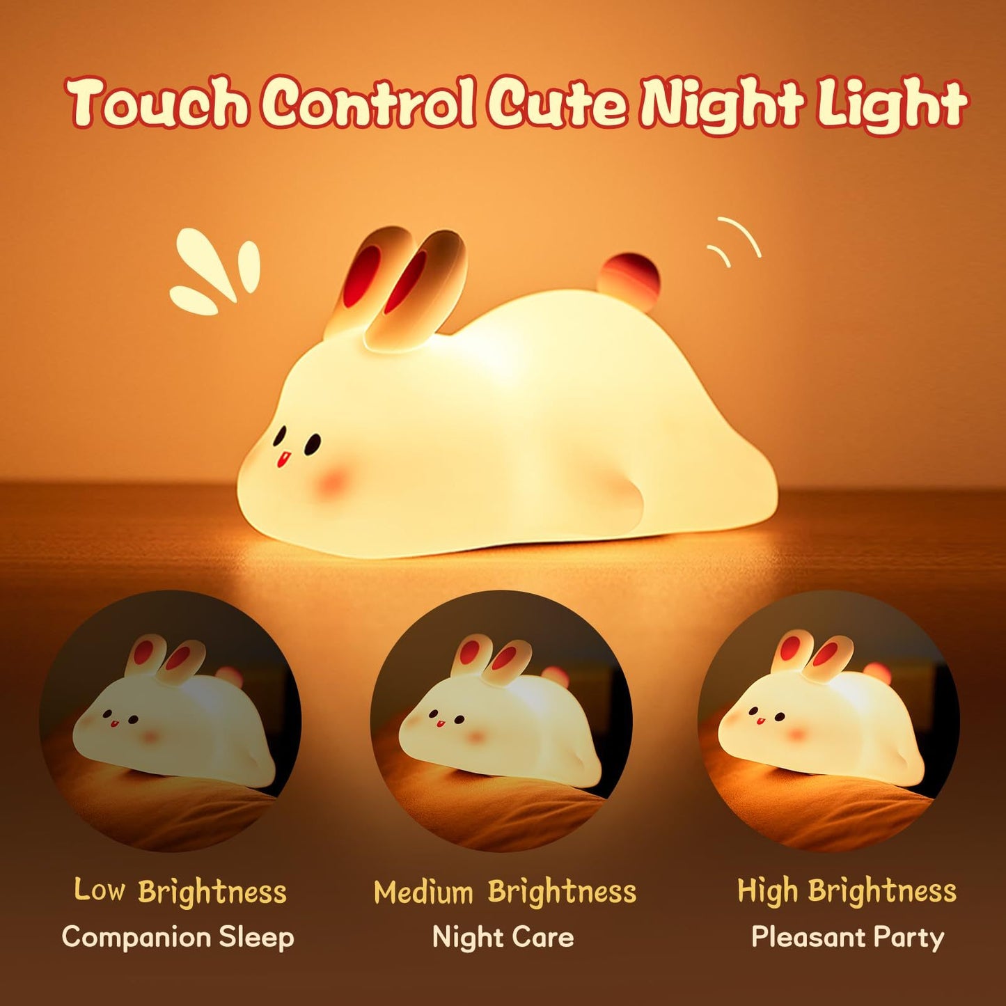 Cute LED Touch Night Light