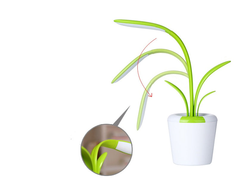 Modern Plant-Shaped LED Desk Lamp