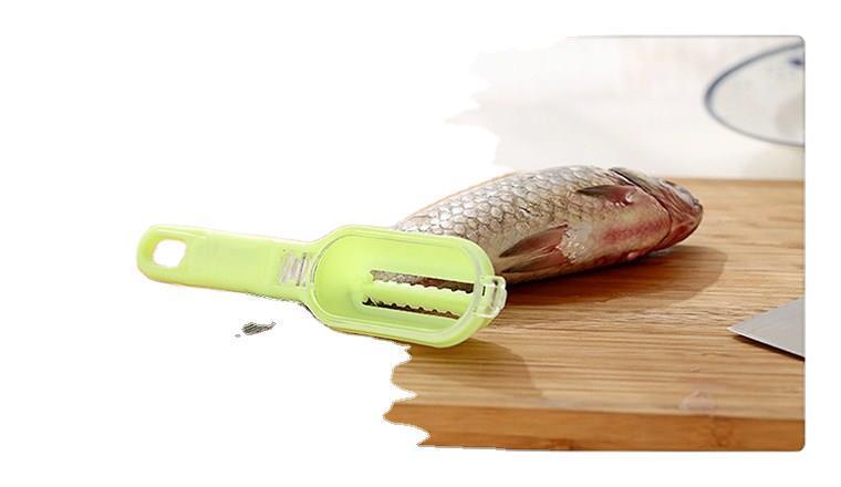 Plastic Kitchen Scale Scraper with Lid