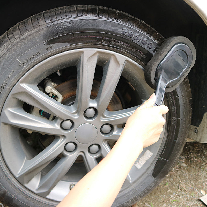 Tire Wax Applicator Brush with Extended Handle