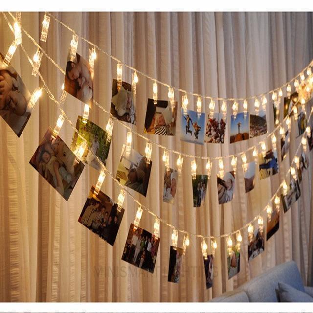 Photo Holder LED String Lights