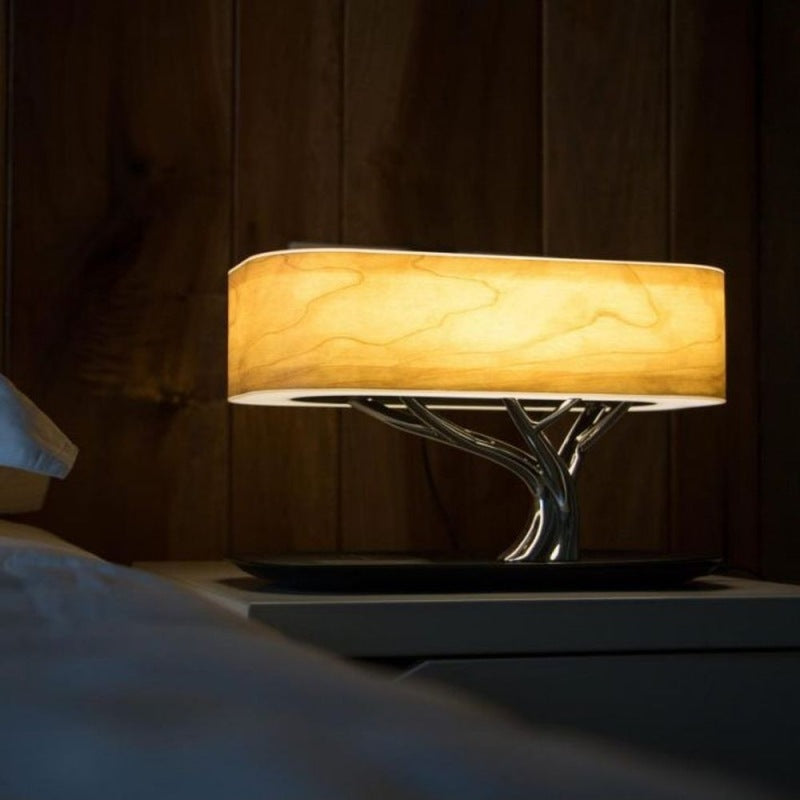 Luxury Smart Tree Lamp – Bluetooth Speaker, Wireless Charging & Dimmable Ambience