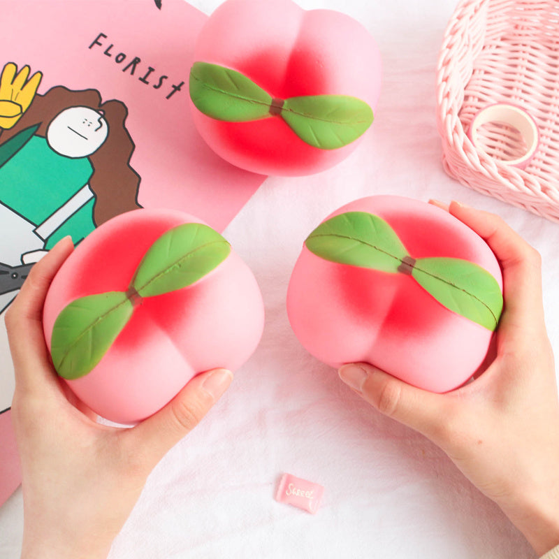 Peach-Shaped Slow Rebound Stress Toy