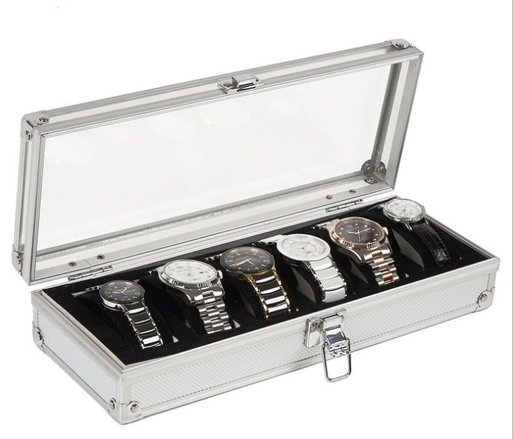 Aluminum Jewelry and Watch Organizer Boxes