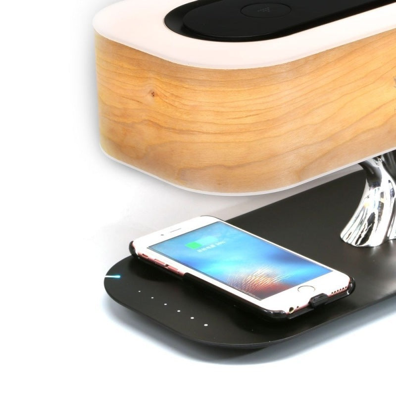 Luxury Smart Tree Lamp – Bluetooth Speaker, Wireless Charging & Dimmable Ambience