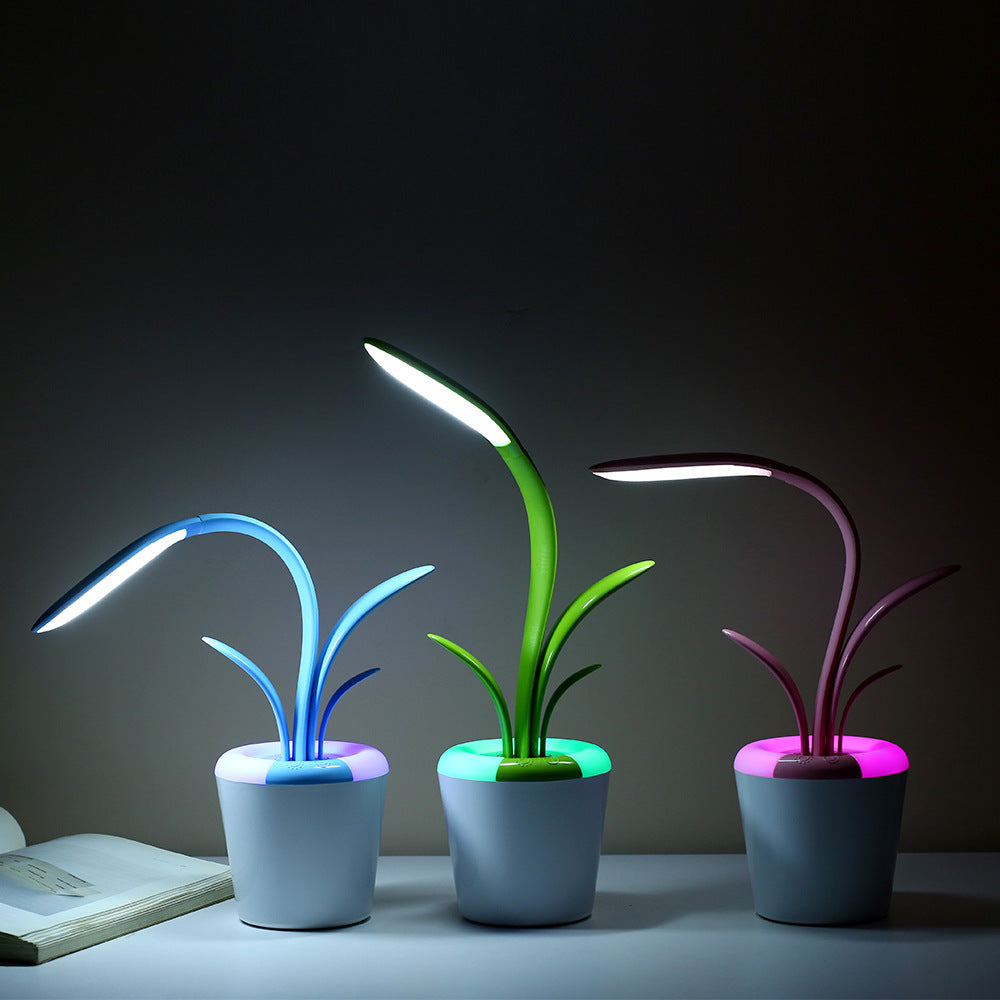 Modern Plant-Shaped LED Desk Lamp