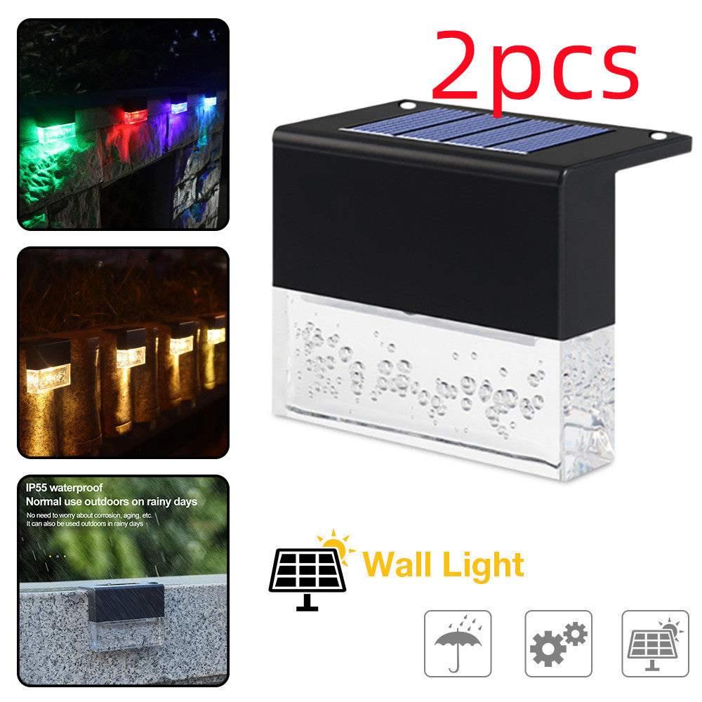 Waterproof New RGB LED Solar Fence Light