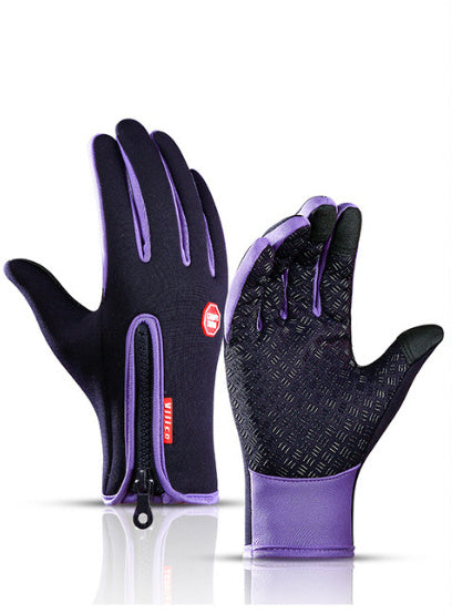 Thermal Sports Gloves – Fleece-Lined, Waterproof & Touch-Enabled