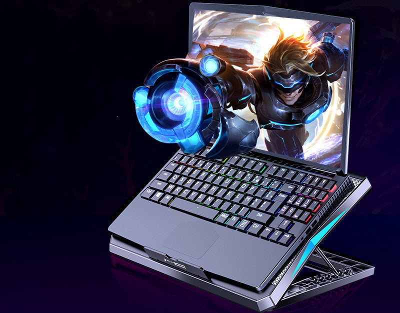 Foldable Laptop Cooling Stand with Radiator Design