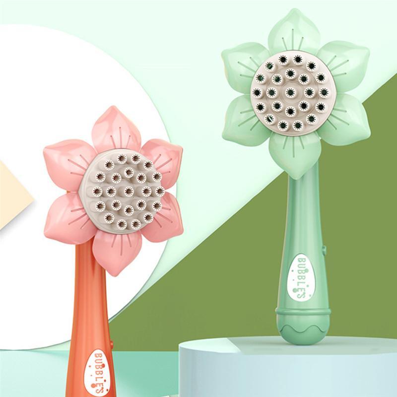 Sunflower-Shaped Electric Bubble Machine