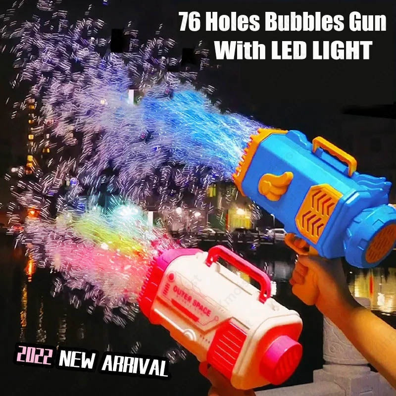 Rocket Bubble Blaster – 69-Hole Automatic Soap Bubble Machine