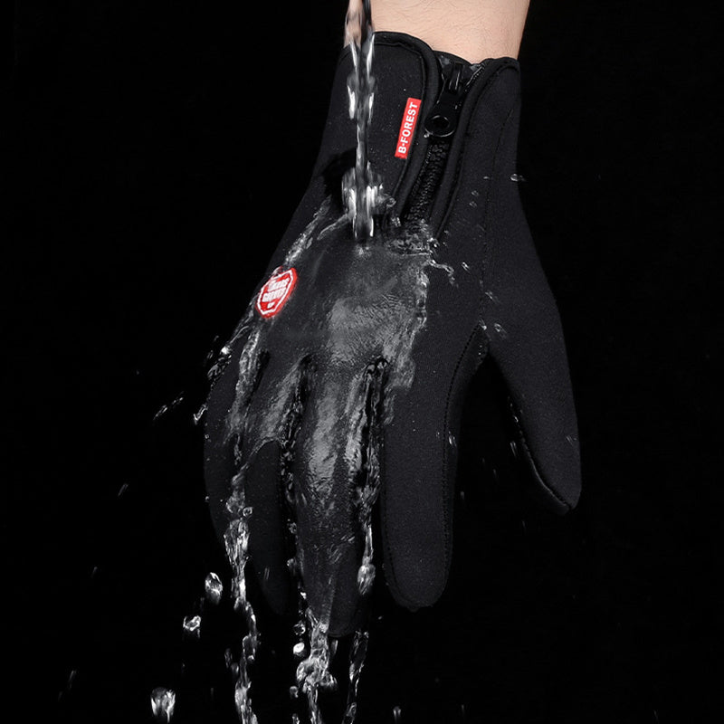 Thermal Sports Gloves – Fleece-Lined, Waterproof & Touch-Enabled