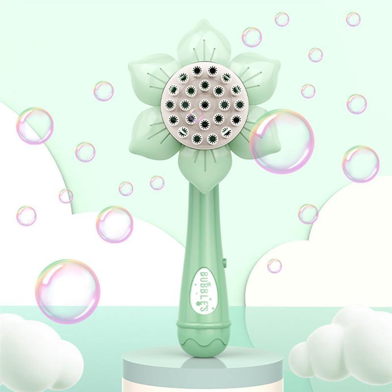 Sunflower-Shaped Electric Bubble Machine