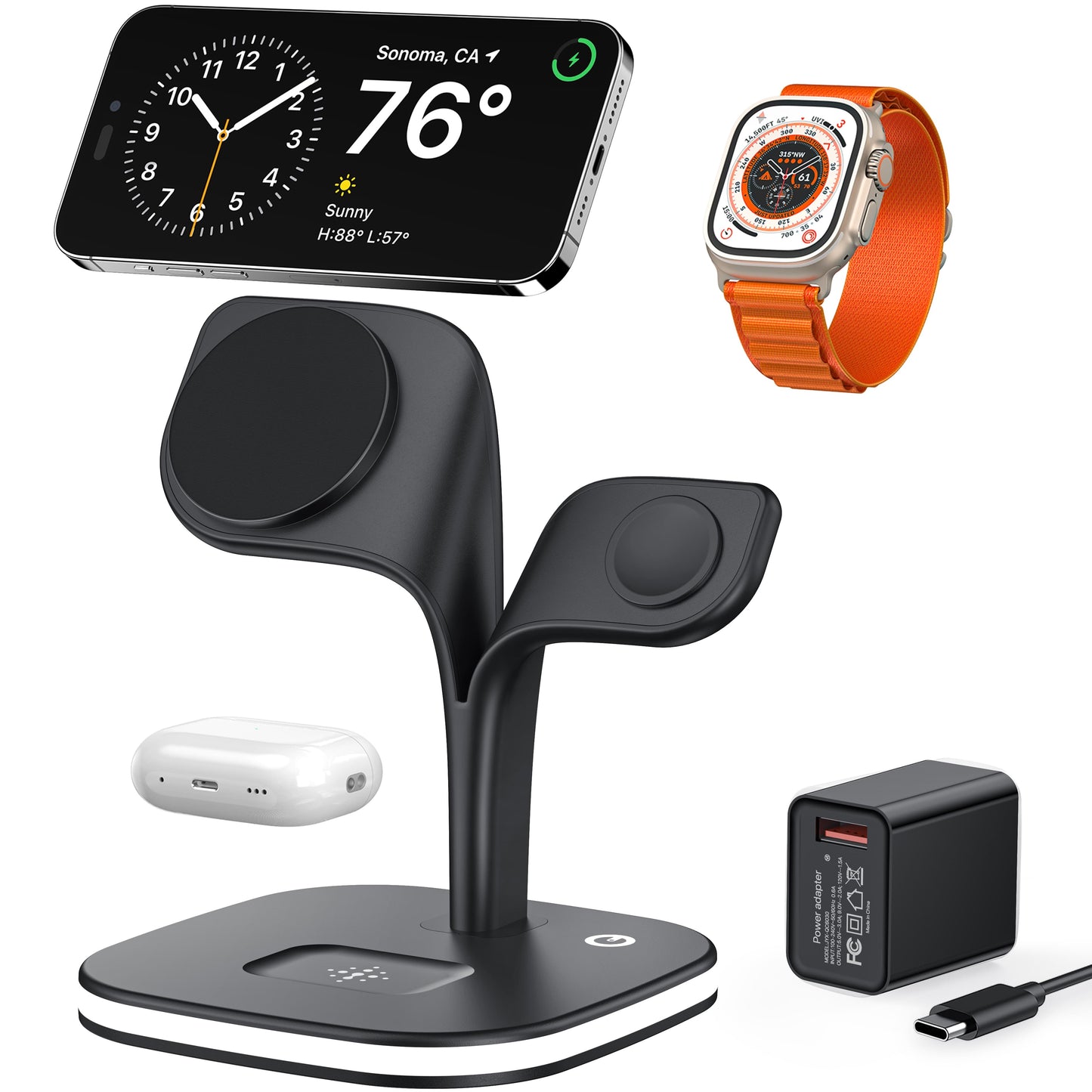 5-in-1 Magnetic Wireless Charging Station