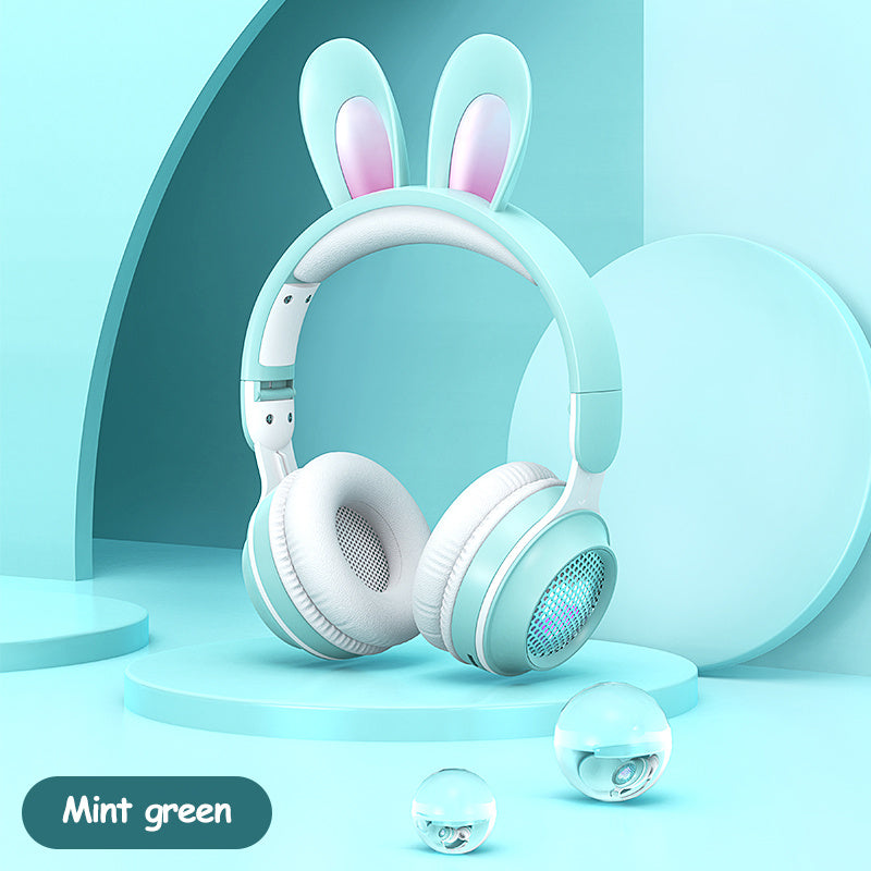 Cute & Bright Rabbit Ear Wireless Headphones