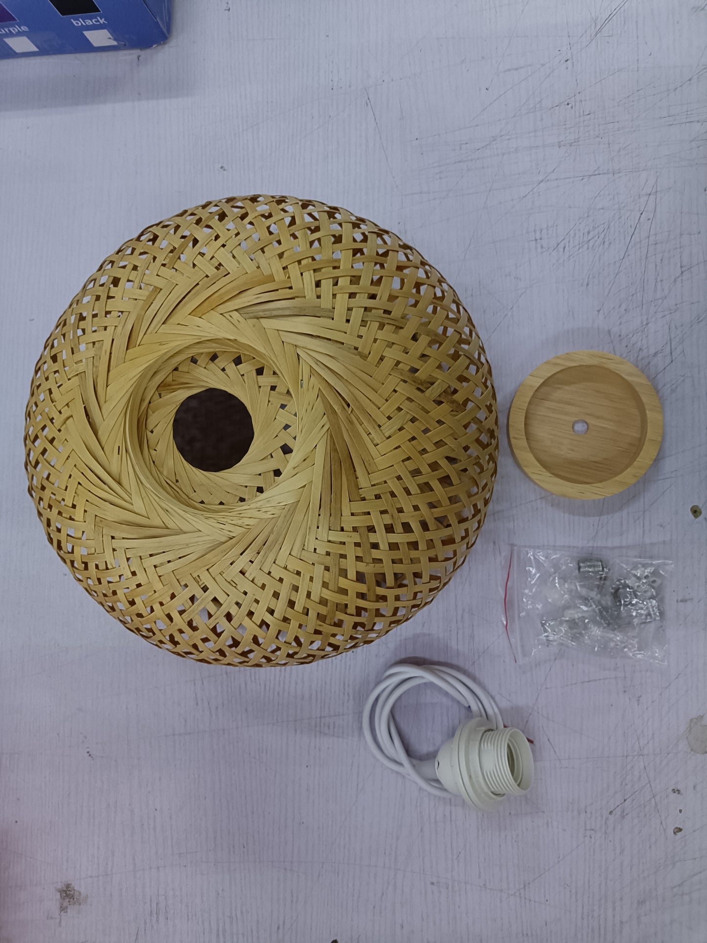 Japanese Style Bamboo Woven Chandelier