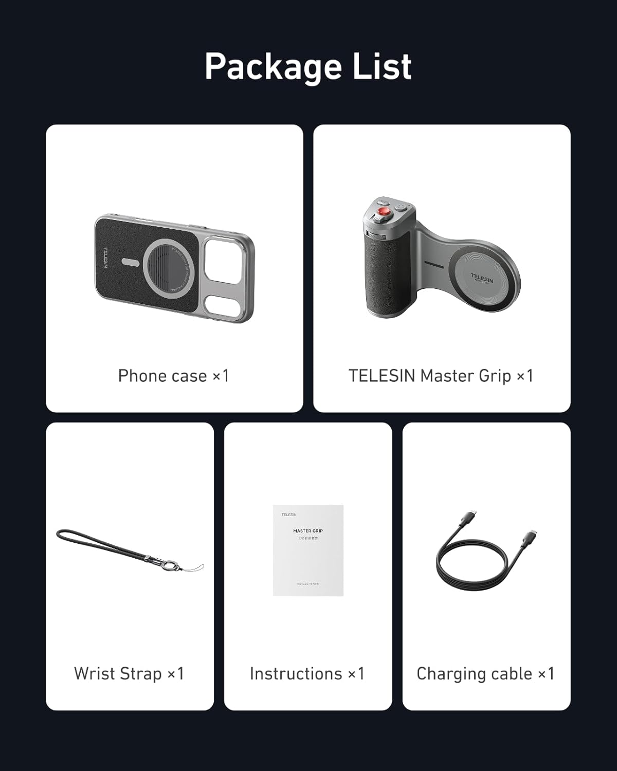 SmartGrip Pro Max – Magnetic Camera Handle & Remote