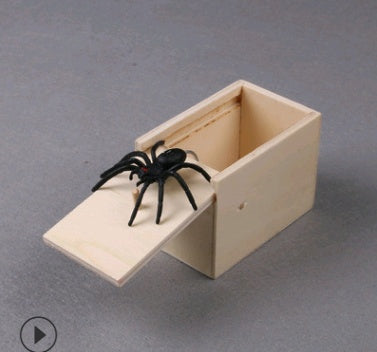 April Fools Wooden Spider Trick Box – Hilarious Gag Gift