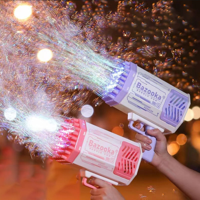 Rocket Bubble Blaster – 69-Hole Automatic Soap Bubble Machine