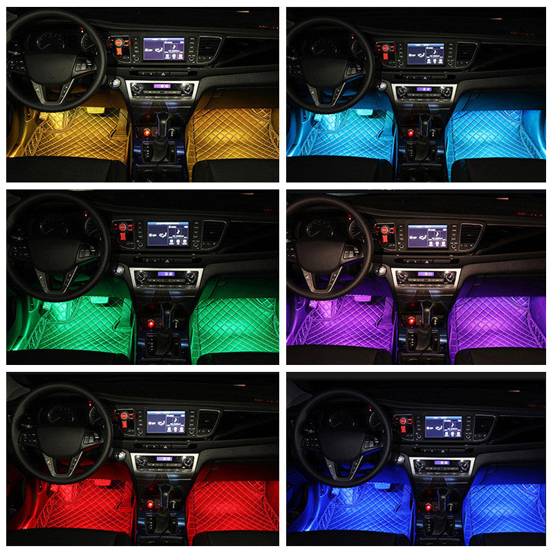 Decorative Wireless LED Strip – Car Ambient Lighting with Music Control
