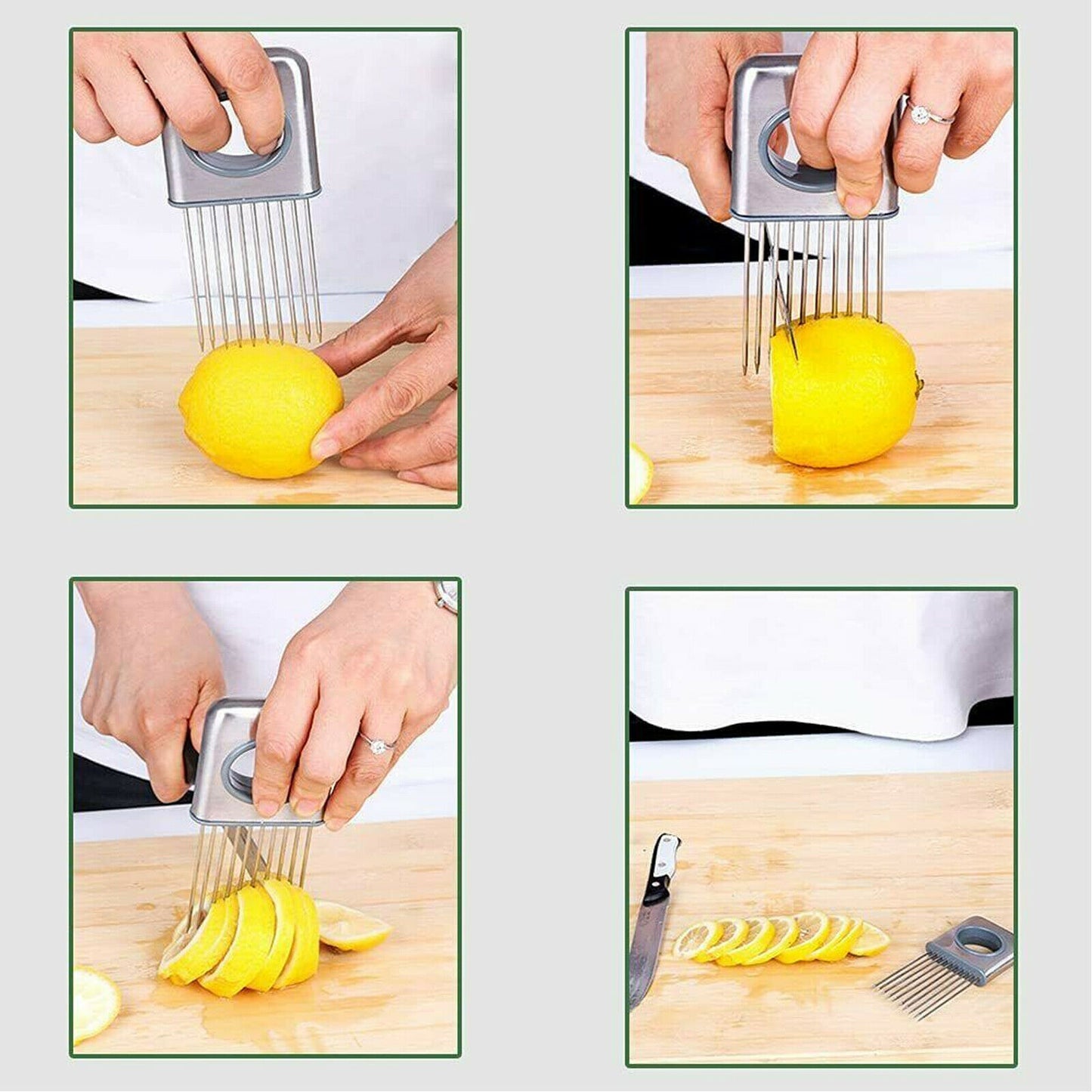 Stainless Steel Onion Holder & Meat Tenderizer – Multi-Purpose Kitchen Tool
