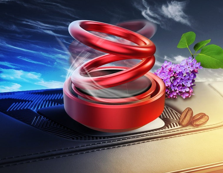 Solar-Powered Rotating Car Air Freshener