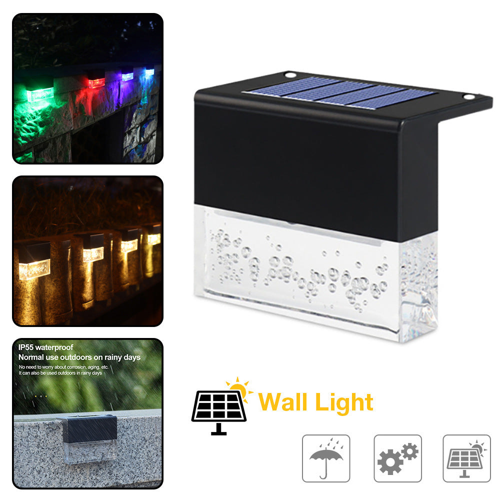 Waterproof New RGB LED Solar Fence Light