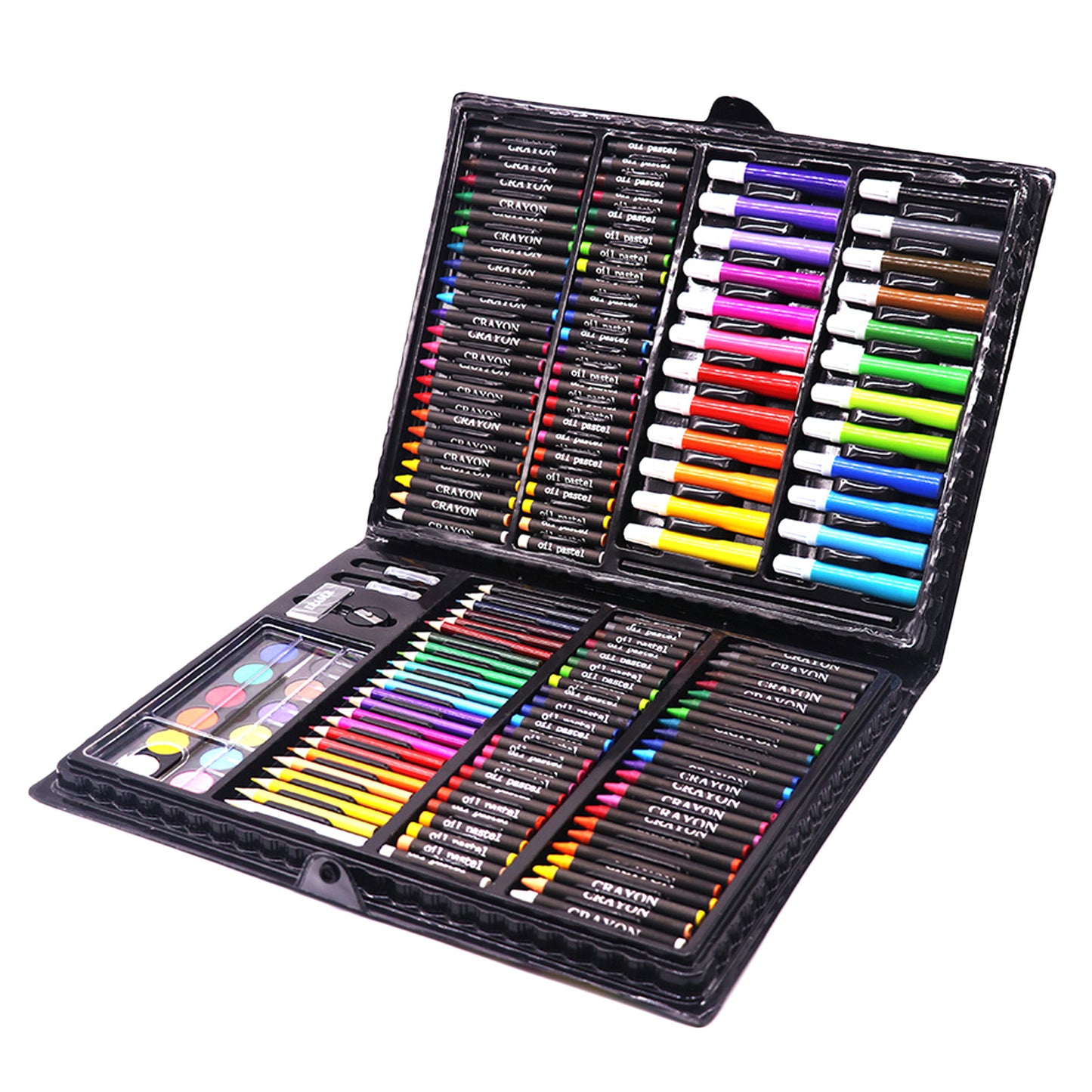 All-in-One Art Supplies Kit – Paintbrushes, Oil Pastels, and Watercolor Pens