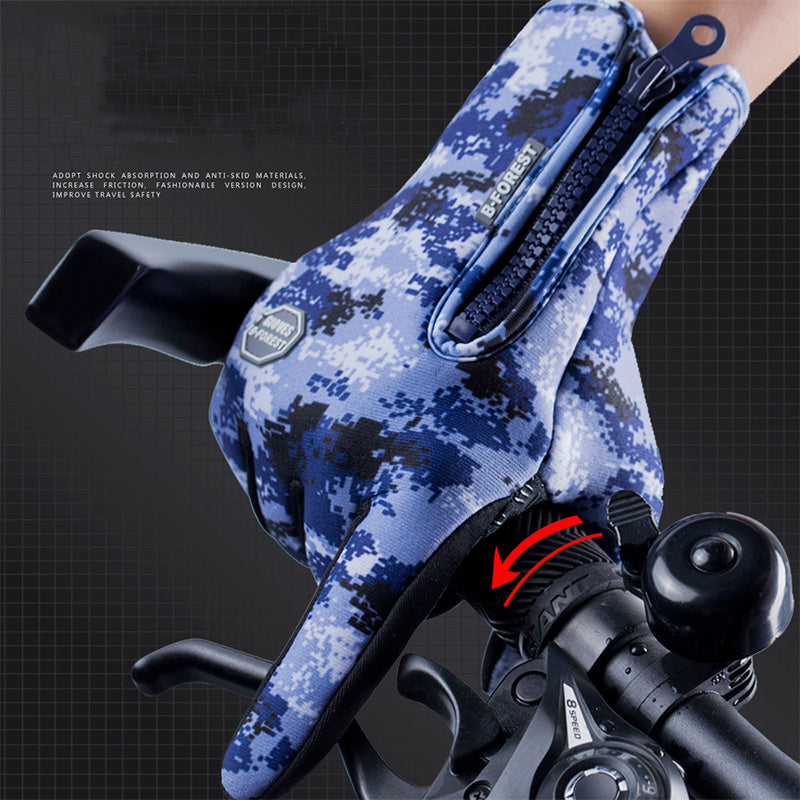 Thermal Sports Gloves – Fleece-Lined, Waterproof & Touch-Enabled