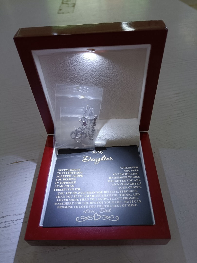 Eternal Star Silver Diamond Necklace