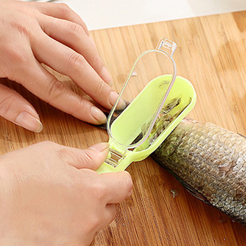 Plastic Kitchen Scale Scraper with Lid