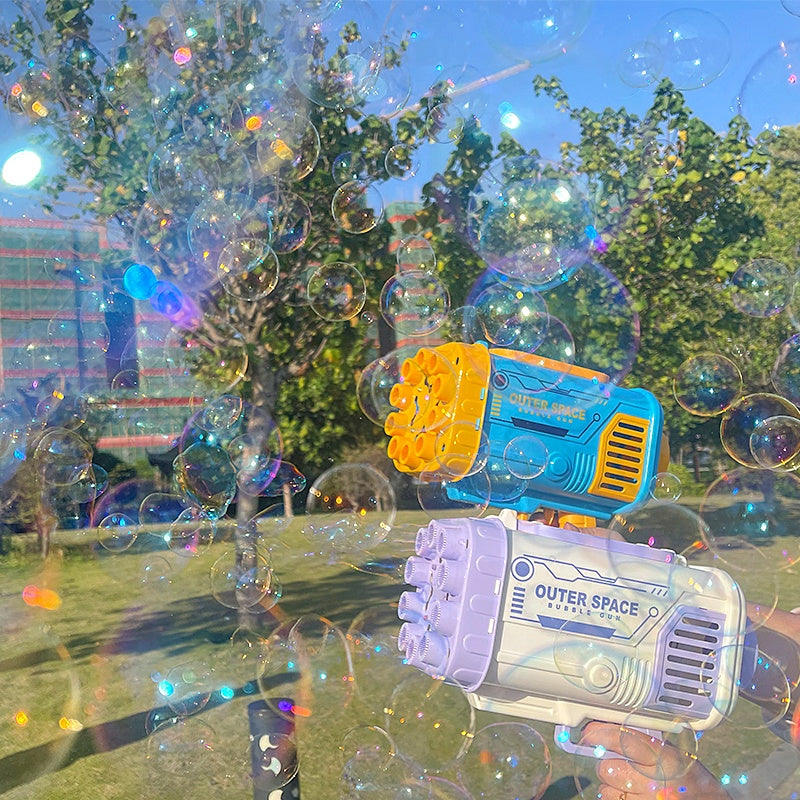 Rocket Bubble Blaster – 69-Hole Automatic Soap Bubble Machine