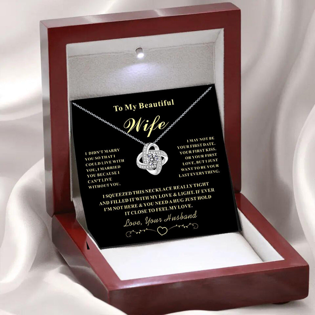 Eternal Star Silver Diamond Necklace